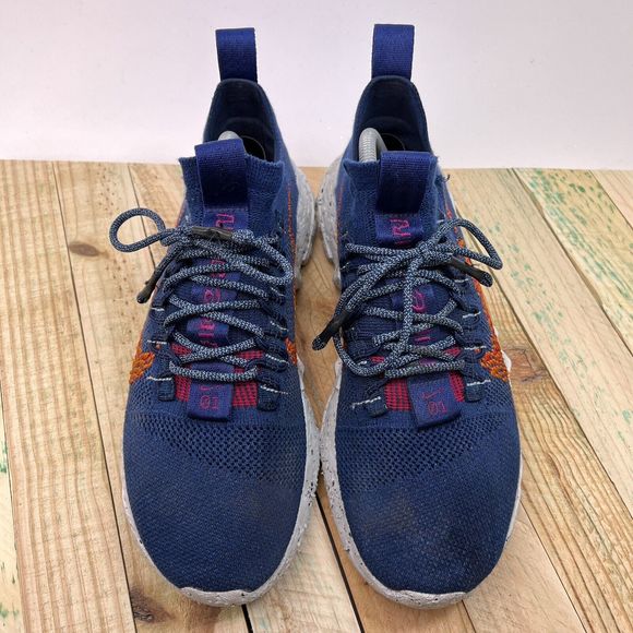 Nike Space Hippie 1 Shoes Mens Size 8 Navy Orange Athletic Running DN0010-400 - Picture 3 of 14